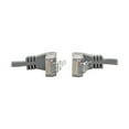 thumbnail image 4 of Eaton Tripp Lite Series Cat6 Gigabit Patch Cable Snagless Right-Angle UTP Slim Gray 2ft - Patch cable - RJ-45 (M) right-angled to RJ-45 (M) right-angled - 2 ft - UTP - CAT 6 - molded, snagless, stranded - gray, 4 of 4