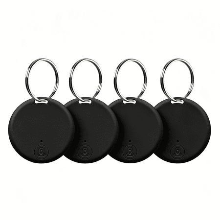Bluetooth circular intelligent anti loss device, bidirectional tracking locator, suitable for keys, wallets, pet collars, luggage, beeping and ringing, long-lasting battery life(4-piece set)