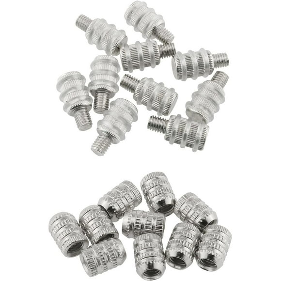 shiyou-10PCS 8x23 Furniture Cabinet Straight Shelf Supports Pins Pegs, Glass Shelf Pin Spacer Nail