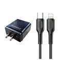 thumbnail image 1 of Turbo Cargador 68W 3 puertos C1 22.5W C1 22.5W QC 3.0 23W Cable C-IP C26 Negro, 1 of 8