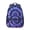 Purple and Black, variant on Pink and Green Tie Dye Pattern Backpack for School, Cute School Bag with Adjustable Shoulder Straps and Padded Back, 15.3"x11"x7.1"
