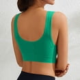 thumbnail image 4 of Qwertyu Womens Jelly Bras Wireless Seamless Full Coverage Breathable Elastic Strap Solid Color Push Up Stretchy Comfy Bralettes Support Bras Green M, 4 of 4
