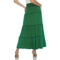 thumbnail image 2 of White Mark Jupe Longue Taille Haute pour Femmes, 2 of 5