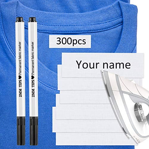 2 Permanent Fabric Markers Pen Name School Uniform Cloth Shirt Tag Child Laundry 