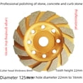 thumbnail image 4 of Disque de Broyage pour Bol de Sable en Diamant Premium - Roue Ondulée Jaune 100MM pour Broyeurs d'Angle, Idéal pour le Béton, la Pierre et le Ciment dans les Projets de Rénovation, Design Personnalisable avec 50 Max, 4 of 5