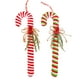 thumbnail image 4 of Juego de 2 bolas de bastón de caramelo y caramelos con rayas rojas y blancas en palitos Adorno de árbol Corona Decoraciones navideñas, 4 of 5