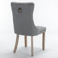 thumbnail image 6 of Miniyam Dining Chair Set of 2, High-end Tufted Contemporary Flax Upholstered, Gray, 6 of 8