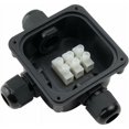 thumbnail image 2 of 4 x Caja de conexiones impermeable IP66, caja de conexión, 3 cables externos, color negro -, 2 of 5