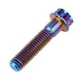 thumbnail image 3 of Wanyifa Titanium Flange 12 Point Head M8 x15 20 25 30 35 40 45 50 55 60 65 80 mm Screw Bolt,M8x45mm,Blue,4 Pcs, 3 of 7