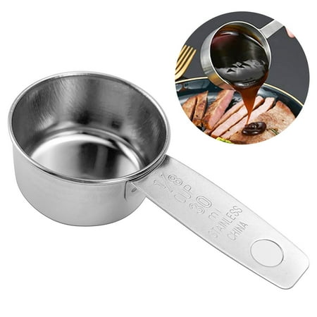 

Kingtowag under $5! Dinnerware Utensils for Cooking Eating Stainless Steak Cup Ingredient Cup 30Ml Measuring Spoon 8/1 Cup Container French Fries Tomato Spoon Upscale Tableware Natural Health