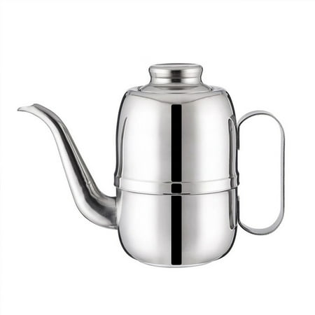 

Cooking Bottle No Drip Oil Dispenser Home Stainless Steel For Kitchen Refillable