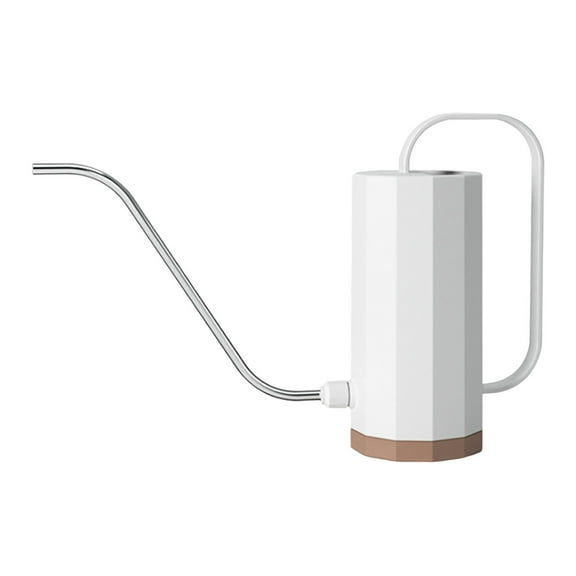 LHWEN Stainless Steel Curved Spout Watering Can Long Spout for Precise Gardening Greenery Sprinkler Flower Pot Ergonomic Handle Large Capacity Versatile Indoor Outdoor Use