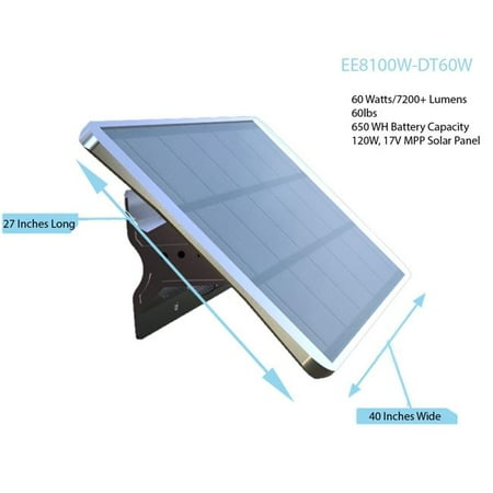 

eLEDing EE8100W-POE650 100W Panel Plus 650WH Battery Only High Voltage Solar Panel with Optimum Wi-Fi Camera System