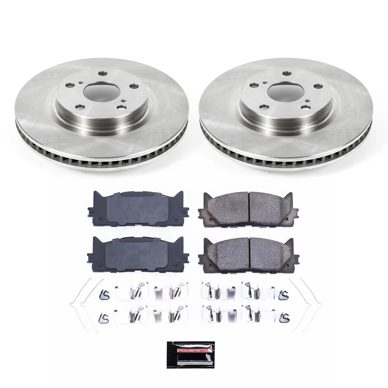 Power Stop Front Stock Replacement Brake Pad and Rotor Kit KOE3053
