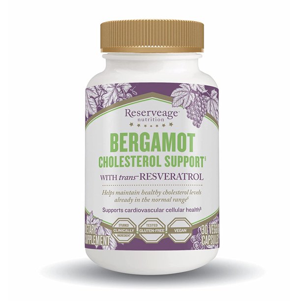 Reserveage, Bergamot Cholesterol Support, Antioxidant Supplement for