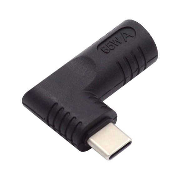FVH DC Jack 7.9x5.4mm Input to USB-C Type-C Angled 90 Degree Power Plug Charge Adapter for Laptop Phone