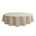 thumbnail image 2 of (1 pack) Mainstays Farmhouse Tablecloth Summer Boho Brown Fabric, 70" Round, Medallion, 2 of 11