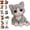 Cat, variant on 3D Beaded Animals Kit, DIY Animal Beading Kit for Adults & Teens, Cute Bead Craft Animal Set with Colorful Beads and Instructions, Jewelry Art Craft Kit for Creative DIY Projects (Turtle)