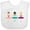 AA-White, variant on Inktastic Little Ballerina Trio Girls Baby Bib