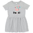 thumbnail image 3 of Inktastic 4th Birthday Flamingo 4 Year Old Girl Girls Toddler Dress, 3 of 5