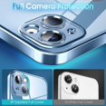 thumbnail image 3 of Crystal Clear Case for iPhone 13 Mini, [Not Yellowing] [Camera Protection] [Military Grade Drop Tested] Transparent Shockproof Protective Phone Case Soft Silicone Slim Cover, 5.4 inch, Blue, 3 of 18