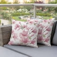 thumbnail image 2 of Outdoor Waterproof Pillow Covers Spring Pink Blossom Flower Decorative Throw Pillow Protectors,Pillowcase Cushion Cases for Patio Sofa Garden Couch,16x16in,Pack of 2, 2 of 14