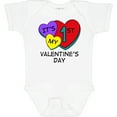 thumbnail image 3 of Inktastic 1st Valentine's Day Hearts Boys or Girls Baby Bodysuit, 3 of 5