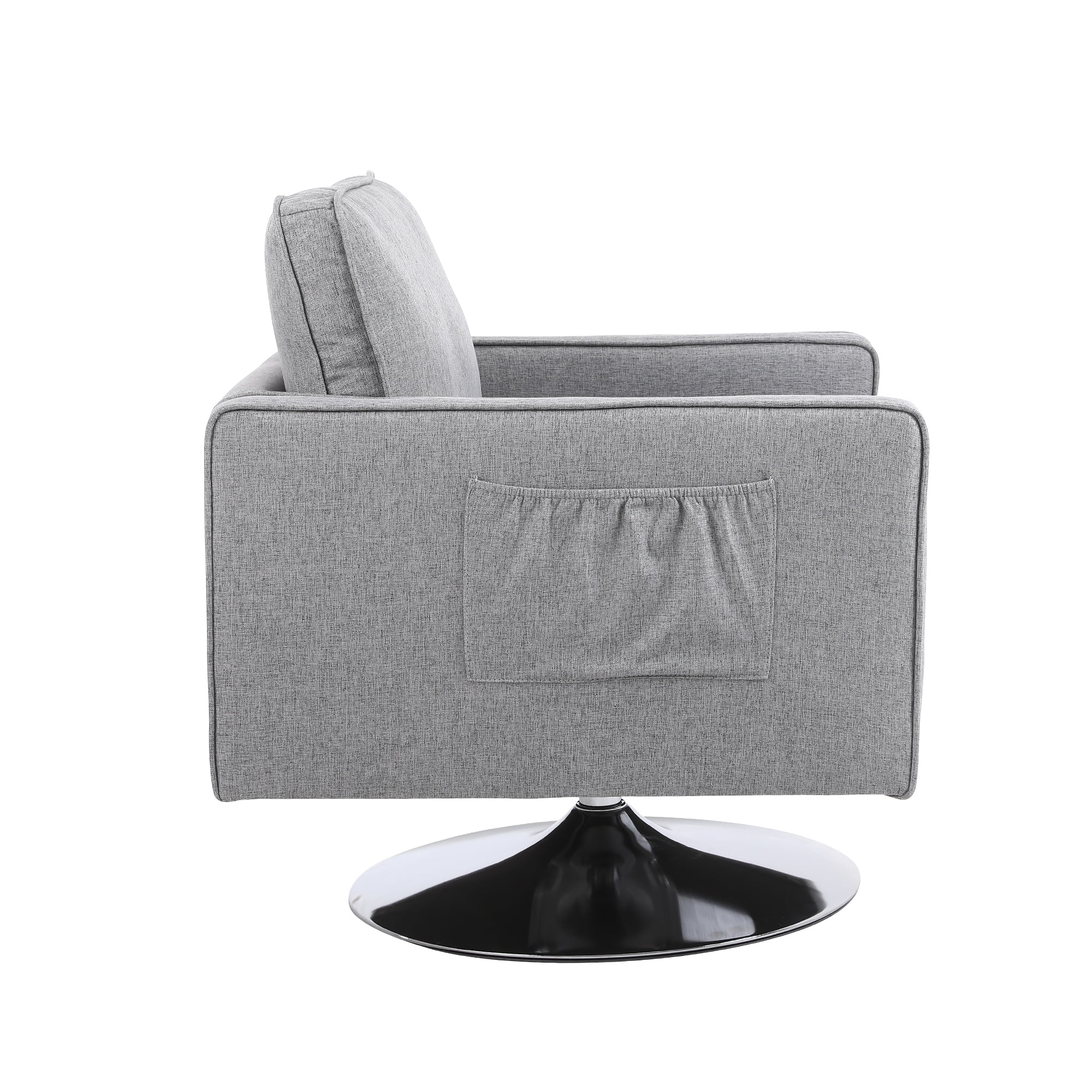 Kadyn Modern Teddy Fabric Swivel Accent Chair with 360 Degree Swiveling for Living Room, Light Grey Kadyn Modern Teddy Fabric Swivel Accent Chair with 360 Degree Swiveling for Living Room, Light Grey