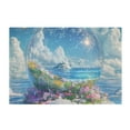 thumbnail image 7 of Yayeee Bath Rug for Bathroom Floor Non Slip Rectangle Fluffy Soft Absorbent Mat, 16"x24", Crystal Ocean, 7 of 7