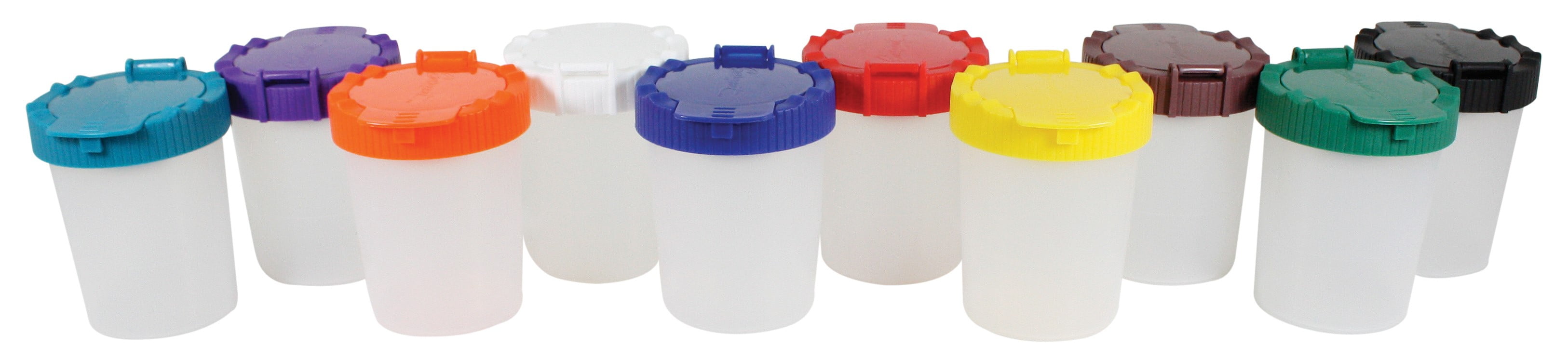 Sargent Art NoSpill Paint Cups with ColorCoded Lid