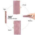 thumbnail image 6 of GOIACII Womens Wallet Ladies Vintage Billfold Compact Card Holder Long Zip Clutch Purse with Kiss Lock Black, 6 of 7