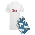 thumbnail image 1 of CafePress - Christmas Hers Half Of His And Hers Set Pajamas - Men's Light Pajamas, 1 of 1