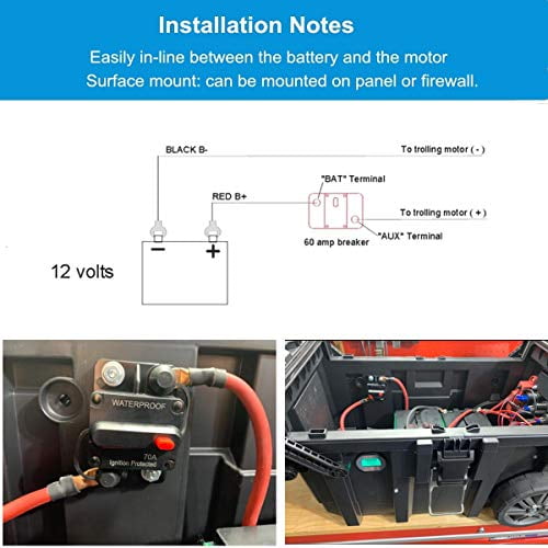 30-300A Car Speaker Resettable Fuse WOHHOM 30 Amp Circuit Breaker with Manual Reset 12V-36V DC Waterproof Surface Mount for Car Audio Rv Marine Boat Truck Trolling Motors 30-300A Car Speaker Resettable Fuse WOHHOM 30 Amp Circuit Breaker with Manual Reset 12V-36V DC Waterproof Surface Mount for Car Audio Rv Marine Boat Truck Trolling Motors