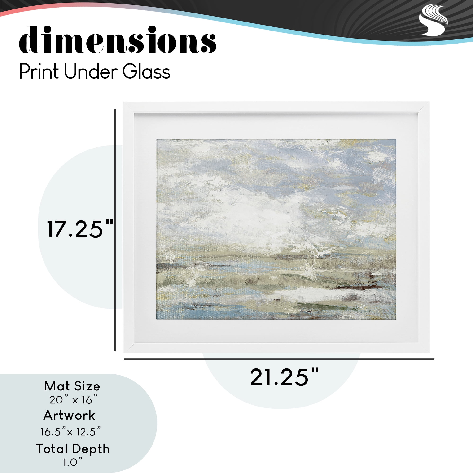 Stupell Industries Morning Mood Impression White Framed Print Under Glass, design by Lanie Loreth