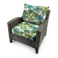 thumbnail image 2 of Jordan Manufacturing 46.5" x 24" Piermont Palm Multicolor Leaves Rectangular Outdoor Deep Seat Chair Cushion Set with Welt, 2 of 9