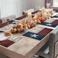 thumbnail image 5 of Retro Western Texas Stars Placemats Set of 2, Rustic Country Wood Table Mats Washable Heat-Insulation Non-Slip Place Mats for Kitchen Dinner Table Indoor Outdoor Decor,13x19 Inch, 5 of 9