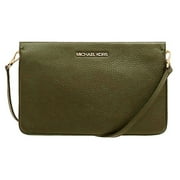 MICHAEL KORS Jet Set Large Triple Crossbody Leather Bag in Duffle
