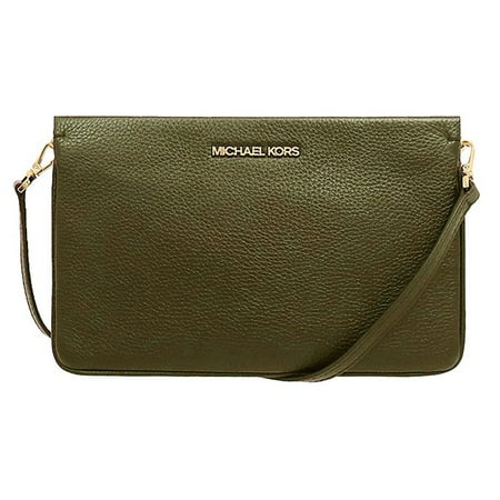 MICHAEL KORS Jet Set Large Triple Crossbody Leather Bag in Duffle
