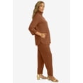 thumbnail image 2 of Jessica London Women's Plus Size Knit Crepe Winged Collar Set, 2 of 6