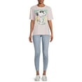 thumbnail image 5 of Peanuts Women's Puff Ink Graphic Tee with Short Sleeves, 5 of 5