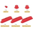 thumbnail image 2 of Uxcell Plastic Pick Up Cover Single Coil Cover Switch Tip 1 Volume and 2 Tone Knobs Red for Guitar, 2 of 5