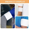 thumbnail image 4 of Captain Armbands for Sports Adjustable White Nylon Bands for Soccer Basketball Team Use Versatile Design 5pcs, 4 of 8