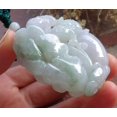 thumbnail image 2 of Certified Green Pale Lavender Burma 100% Natural A Jade jadeite Pendant Frog Toad Lotus Leaf Ruyi Necklace 647072 TN, 2 of 9