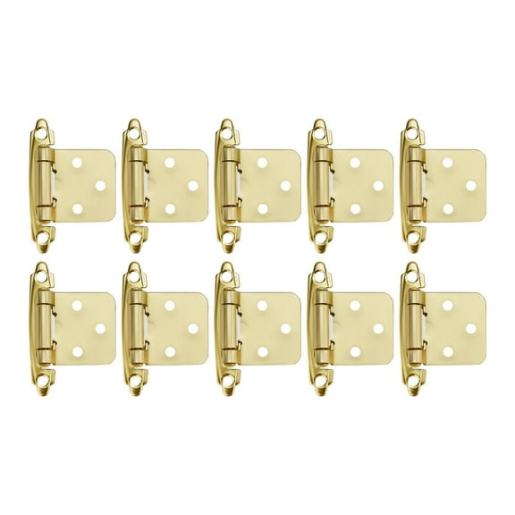 QSTDGVPW 10 x Cabinet Door Hinges Accessories Quiet Versatile Easy to Install Gold