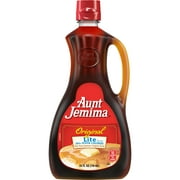 Aunt Jemima Original Lite Syrup Bottle, 24 fl oz