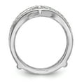 thumbnail image 2 of Solid 14k White Gold Lab Grown Diamond Guard Size 7 (.47 cttw.), 2 of 8