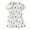 White, variant on Xuewenshw Children's Girls Spring And Summer Star Short Sleeved Printed Pullover Dress Nightgowns Fan Dress