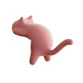 thumbnail image 1 of Gancho de gato para colgar bolsos en el borde del escritorio, divertido adorno de escritorio con dibujos animados, autoadhesivo Rosa, 1 of 9