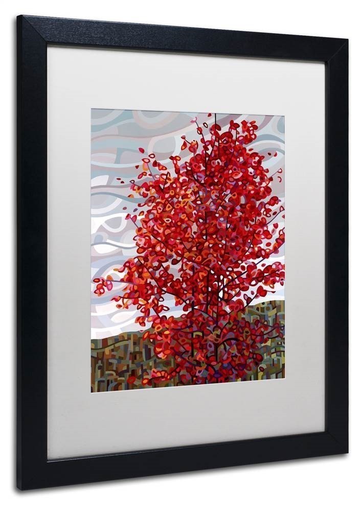 Trademark Fine Art "Passing Storm" Canvas Art by Mandy Budan, White Matte, Black Frame