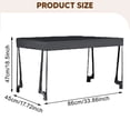 thumbnail image 3 of Awning Canopy for Wagon Attachment Removable with Rods,Wagon Sun Shades Cover,Awning Shade Cover (Wagon Not Included), 3 of 7